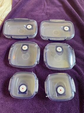 New Set of 6 Food Storage Containers